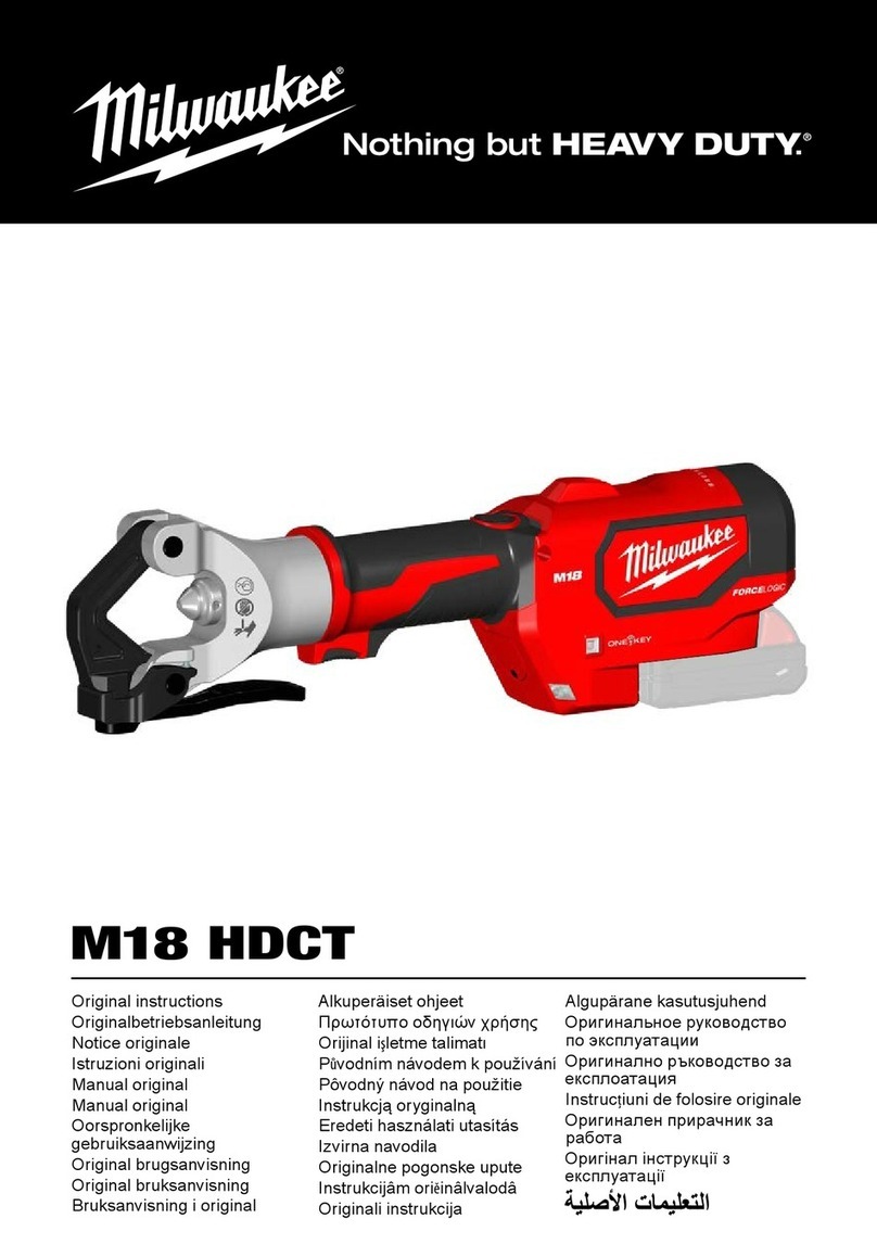 Milwaukee M18 HDCT User manual