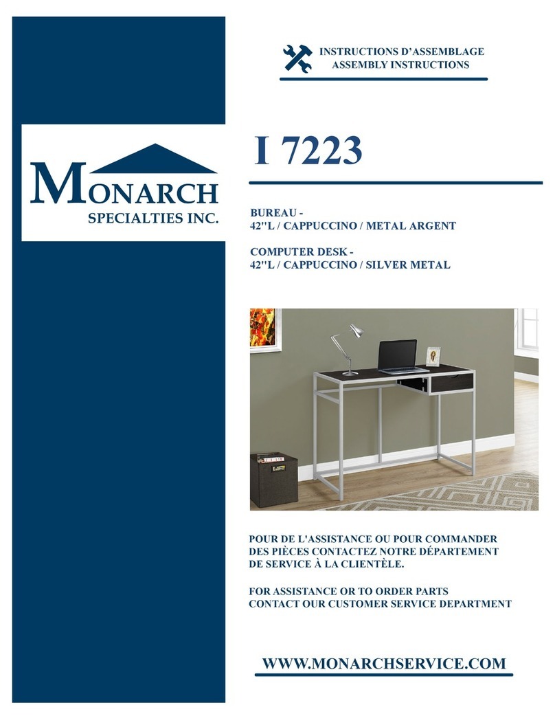 Monarch Specialties I 7223 Assembly instructions