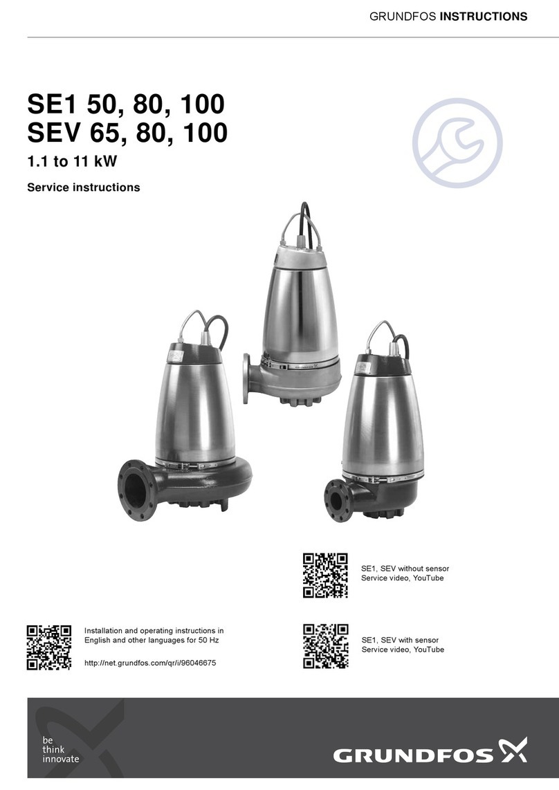 Grundfos SE1 50 Operating instructions Grundfos SE1 50 Operating instructions