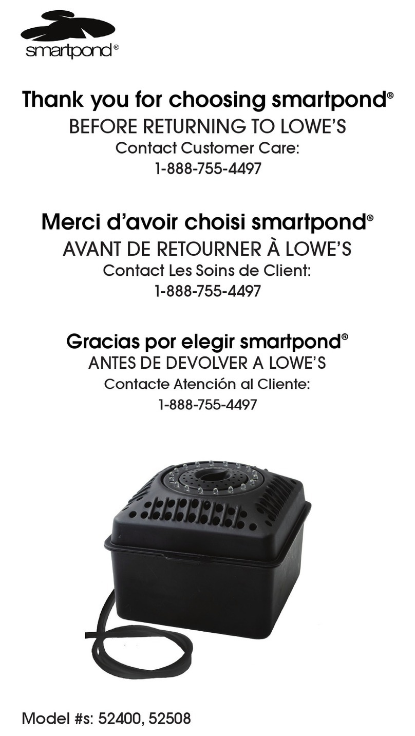 Smartpond 52400 User manual