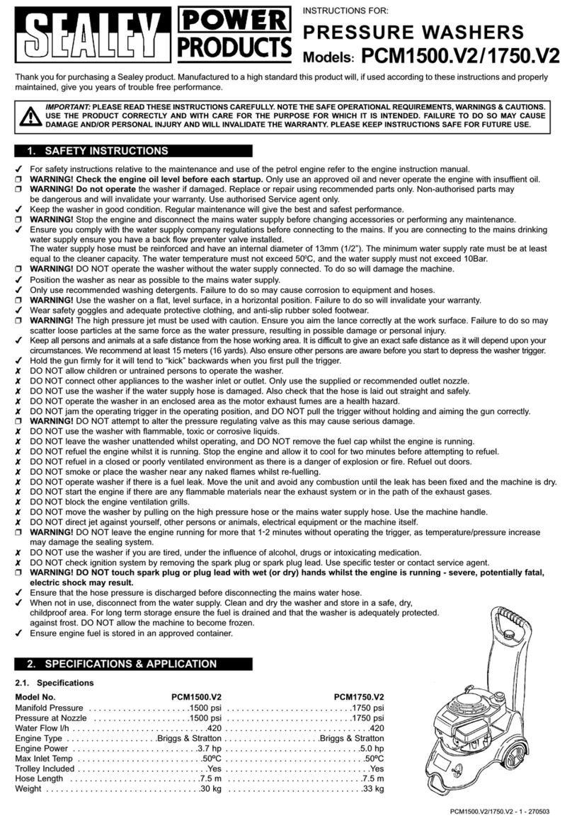 Sealey PCM1500.V2 User manual