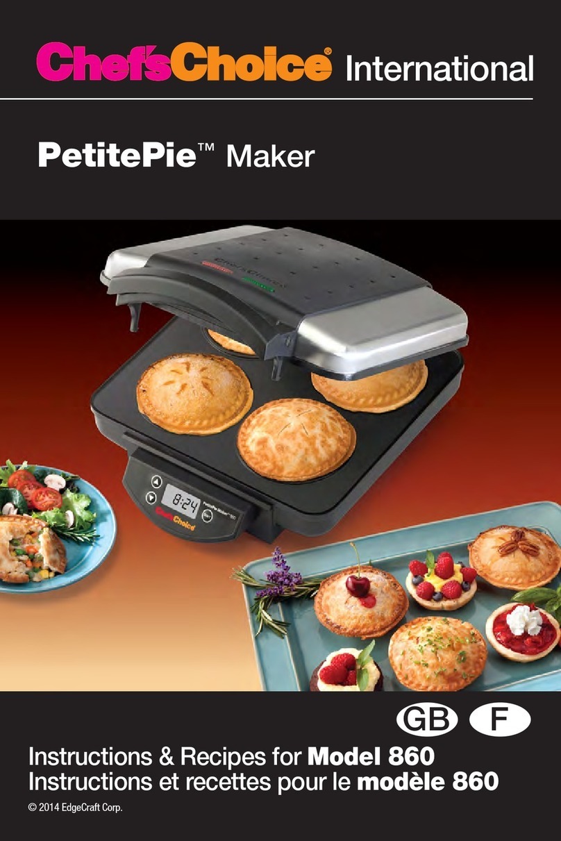 Chef's Choice PetitePie Maker Instructions & recipes Chef's Choice PetitePie Maker Instructions & recipes