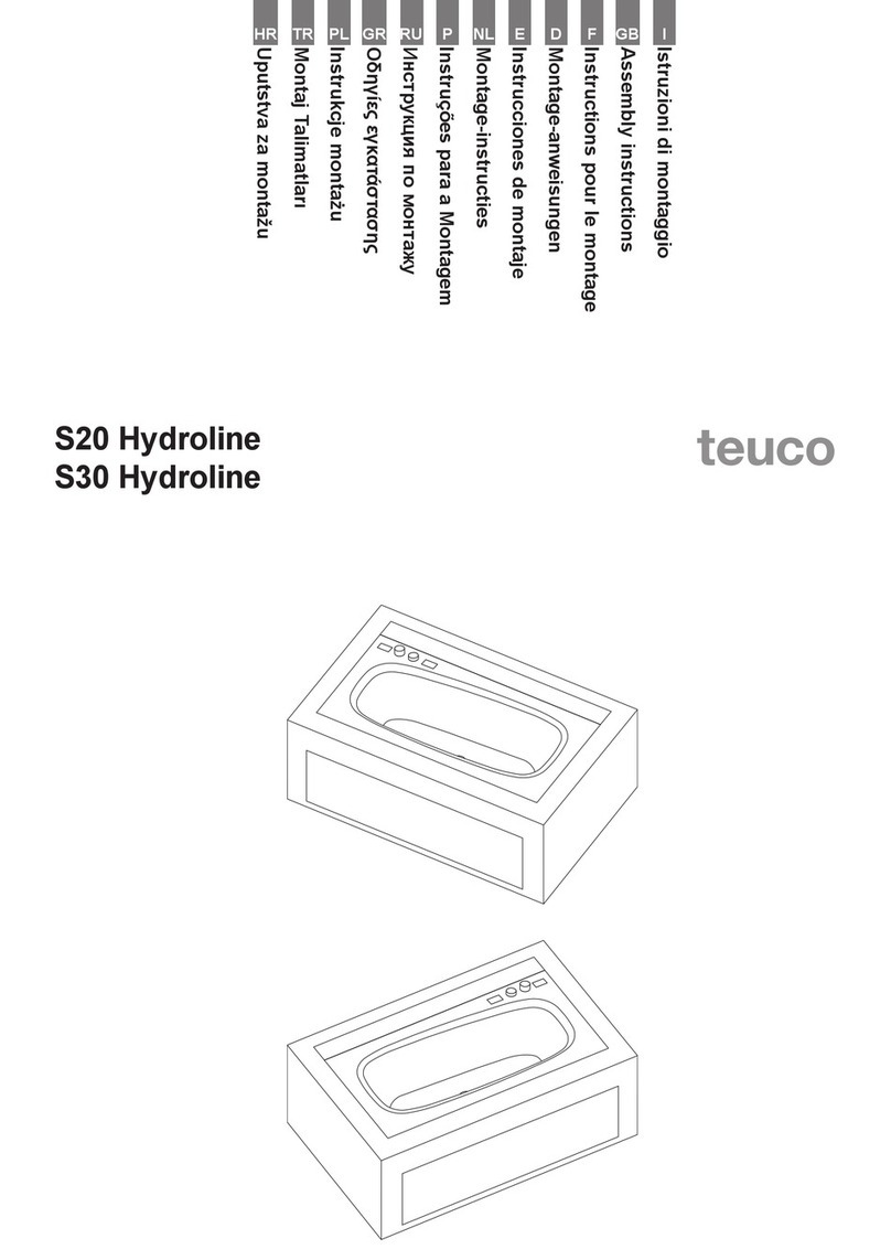 Teuco S20 Hydroline Assembly instructions Teuco S20 Hydroline Assembly instructions