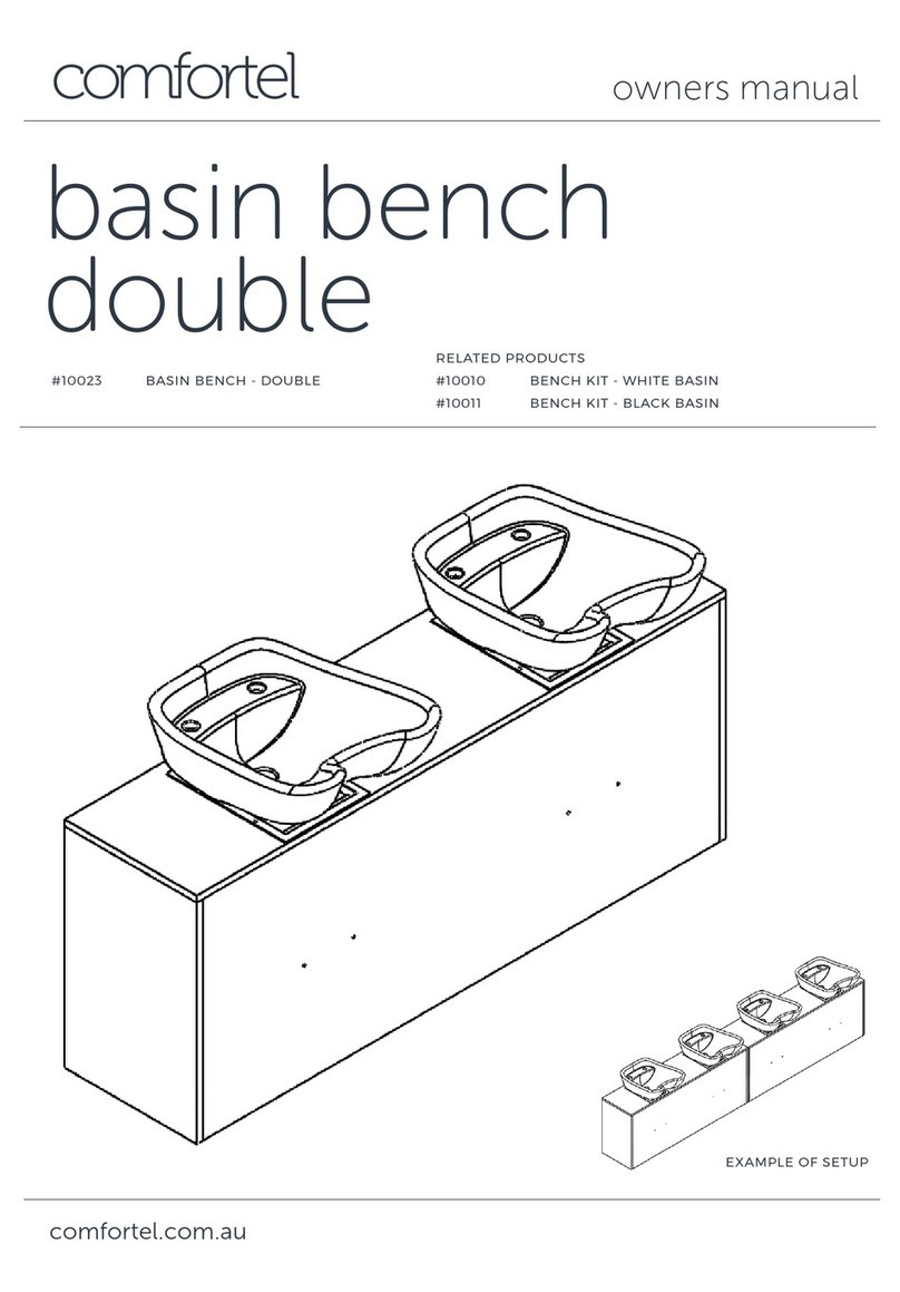 comfortel Basin Bench Double 10023 owner's manual