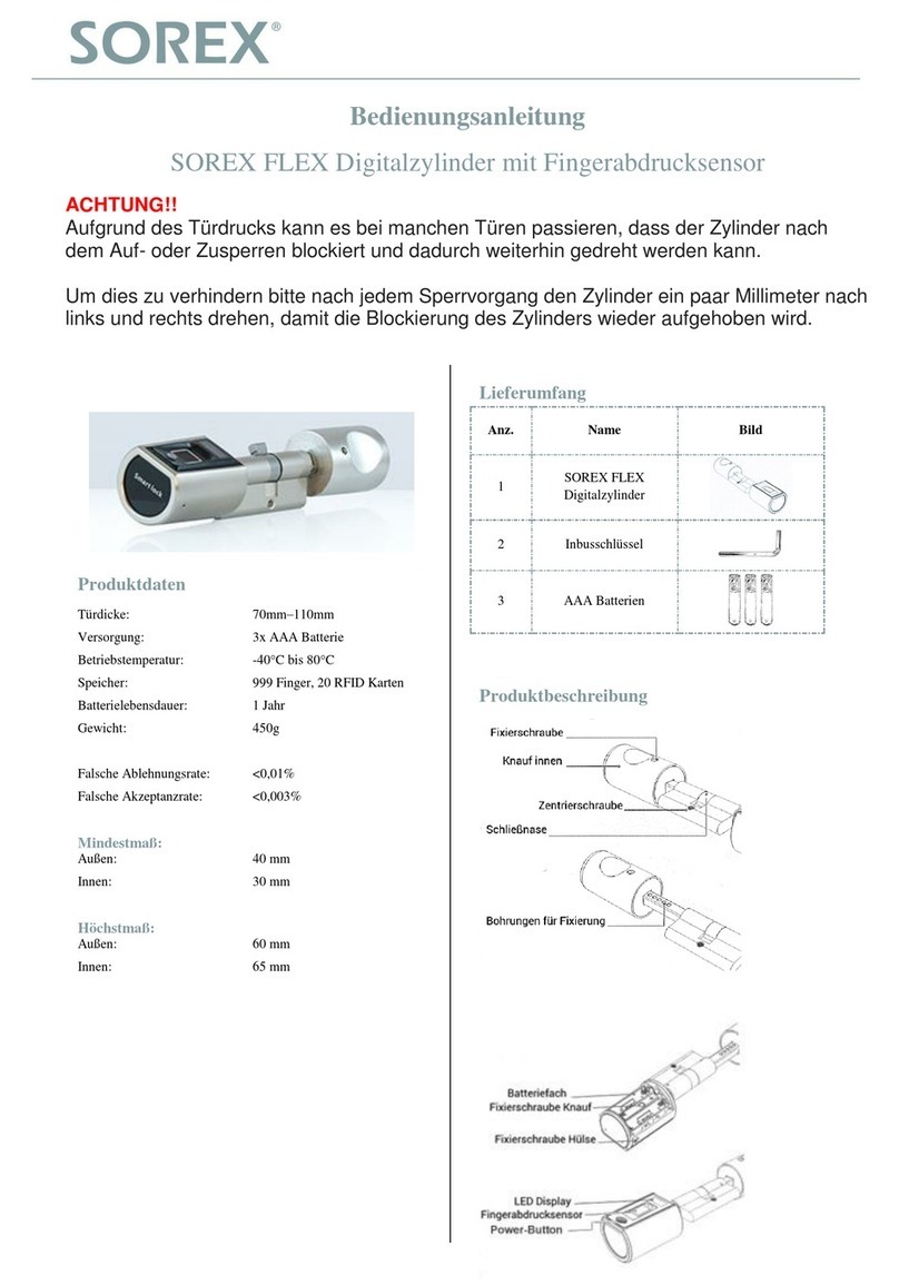 SOREX FLEX instruction manual