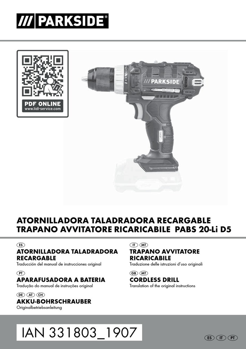 Parkside PABS 20-Li D5 Translation of the original instructions Parkside PABS 20-Li D5 Translation of the original instructions