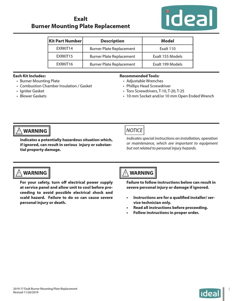IDEAL Exalt Series Operating and safety instructions