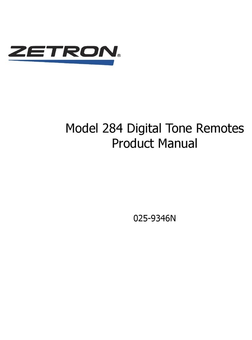 ZETRON 280 User manual