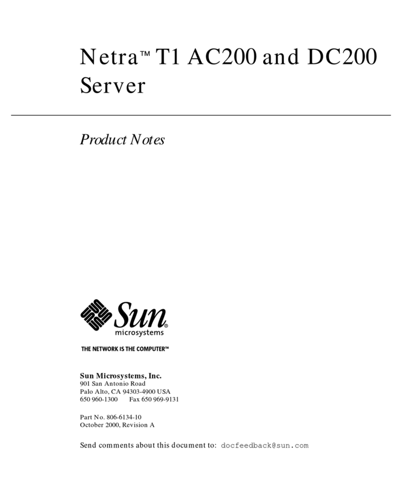 Sun Microsystems Netra T1 AC200 Service manual