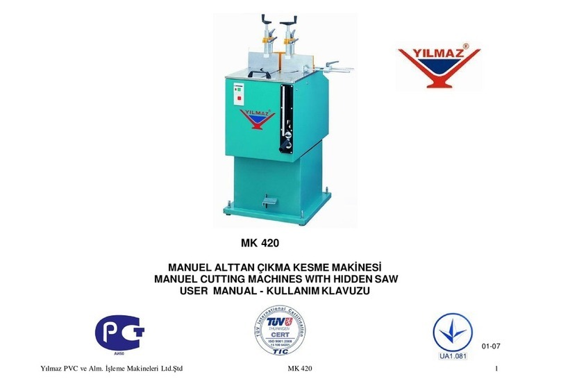 YILMAZ MK 420 User manual