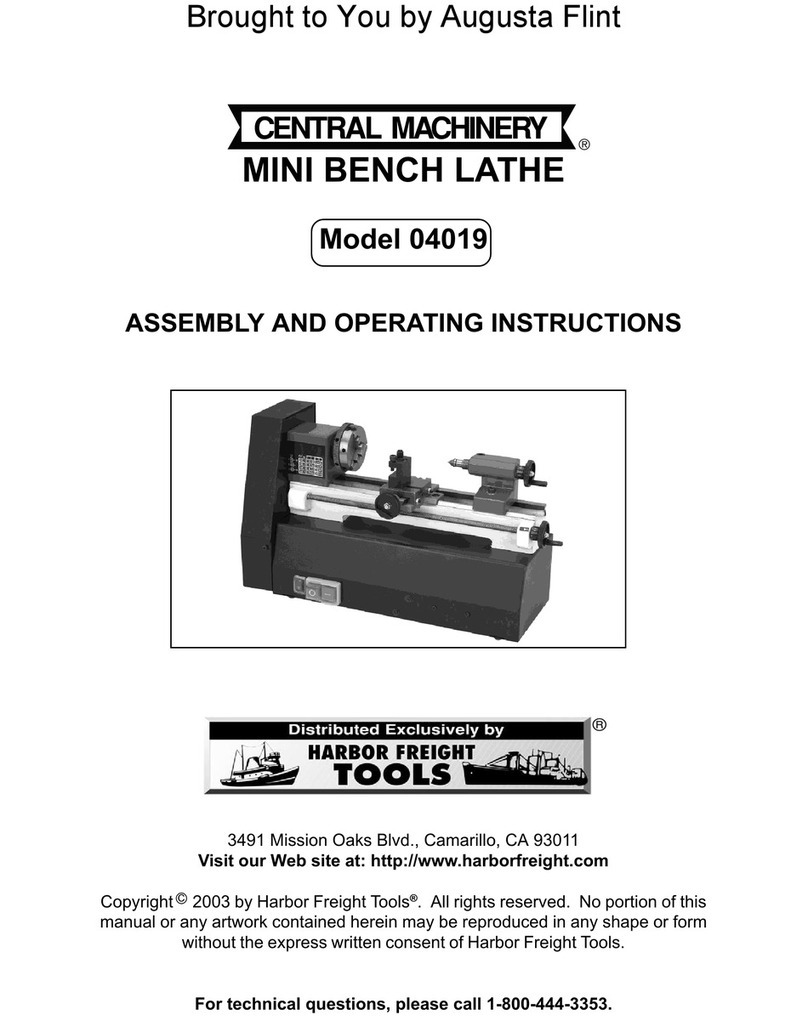 Central Machinery 4019 Assembly and operating instructions