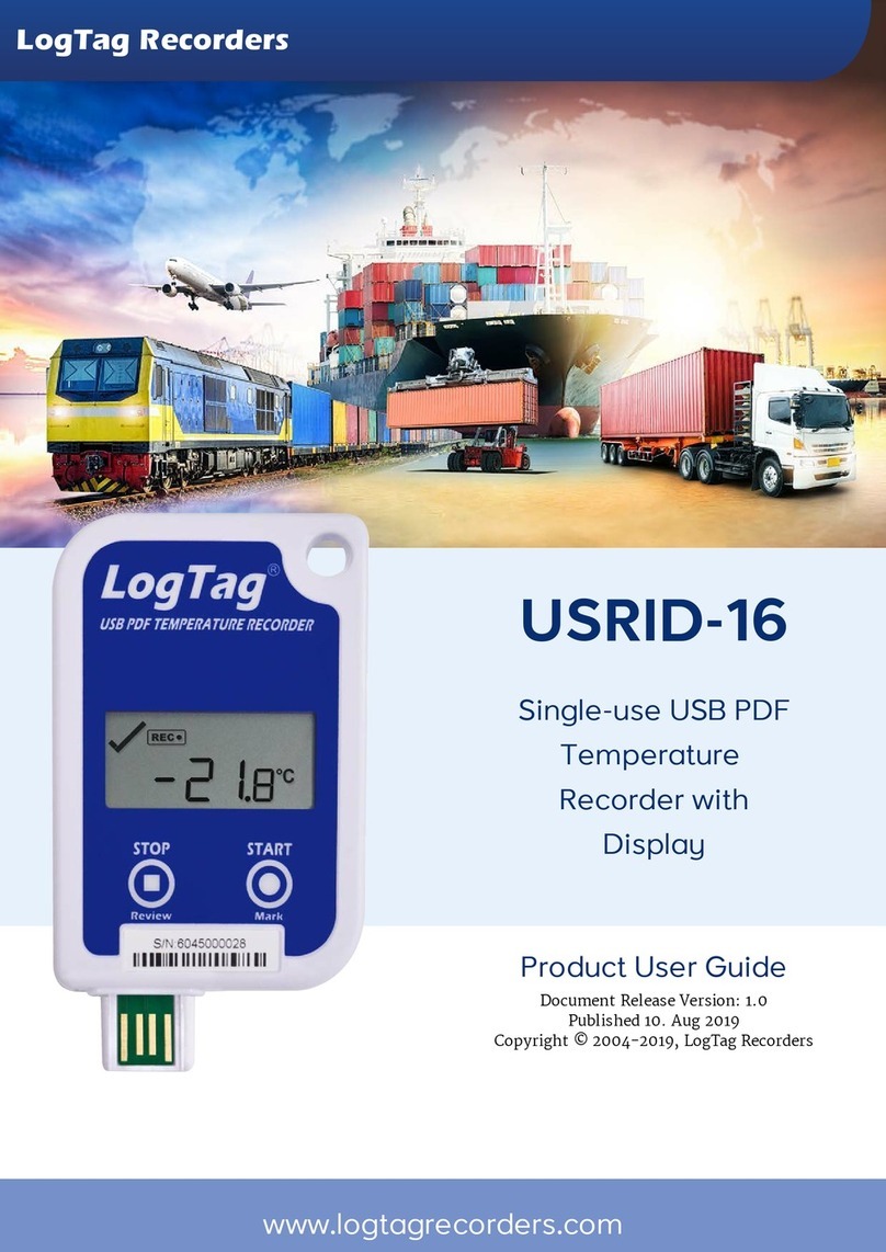 LogTag Recorders USRID-16 Specification sheet