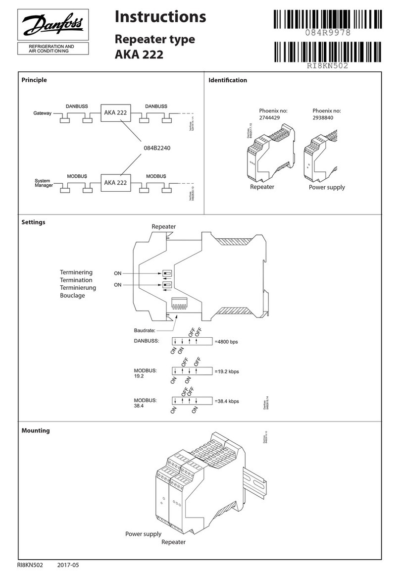 Danfoss AKA 222 instructions