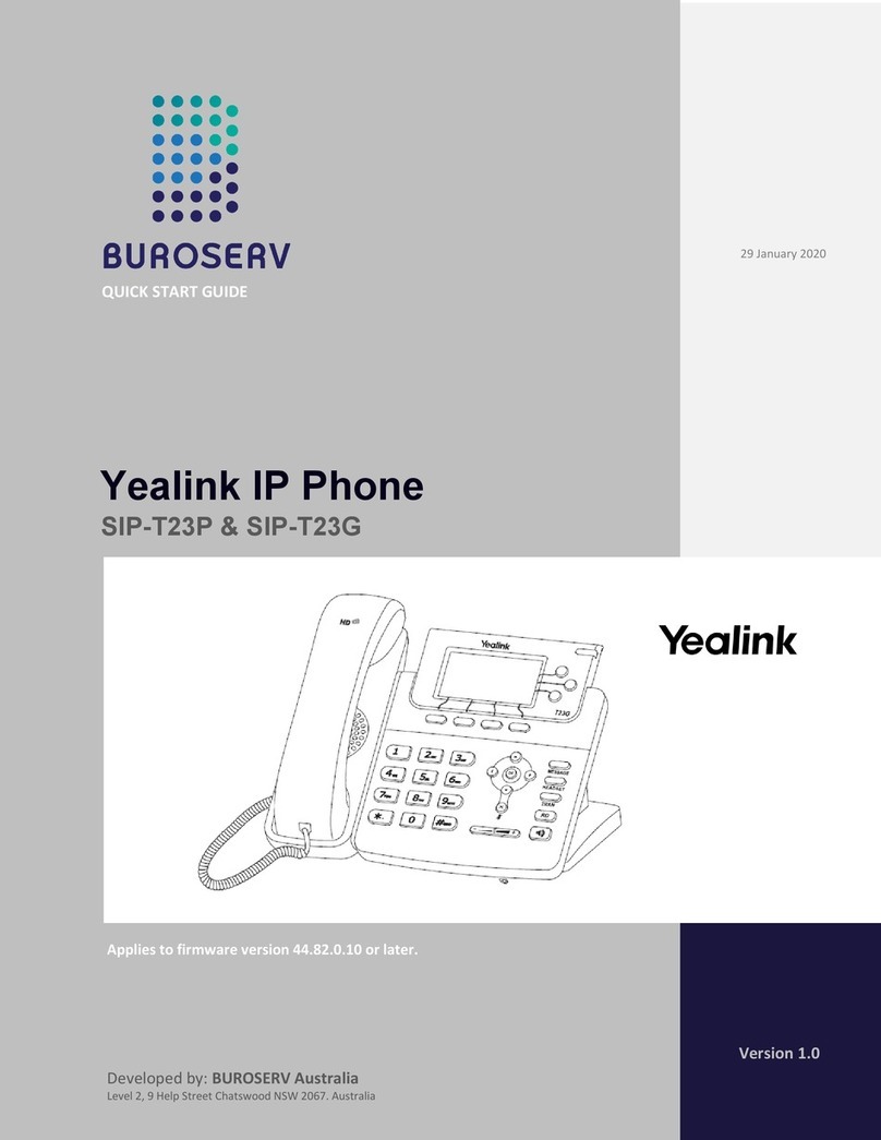 Yealink SIP-T23P quick start guide
