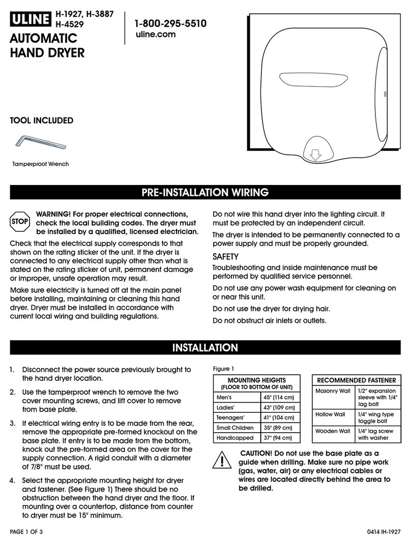 U-Line H-1927 manual