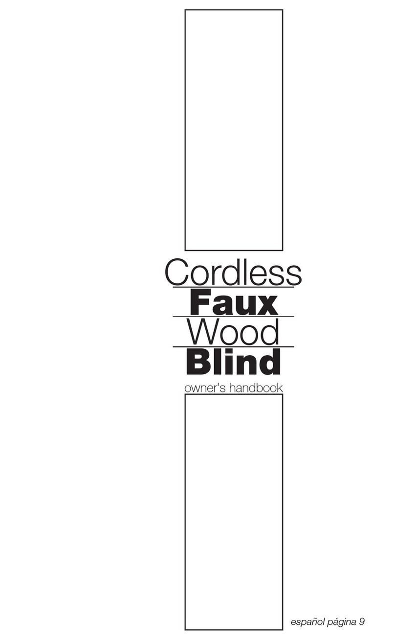HOMEDEPOT Cordless Faux Wood Blind Owner's handbook HOMEDEPOT Cordless Faux Wood Blind Owner's handbook