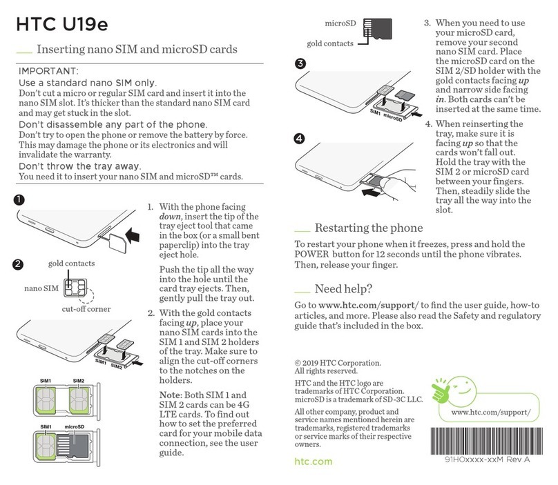 HTC U19e User manual