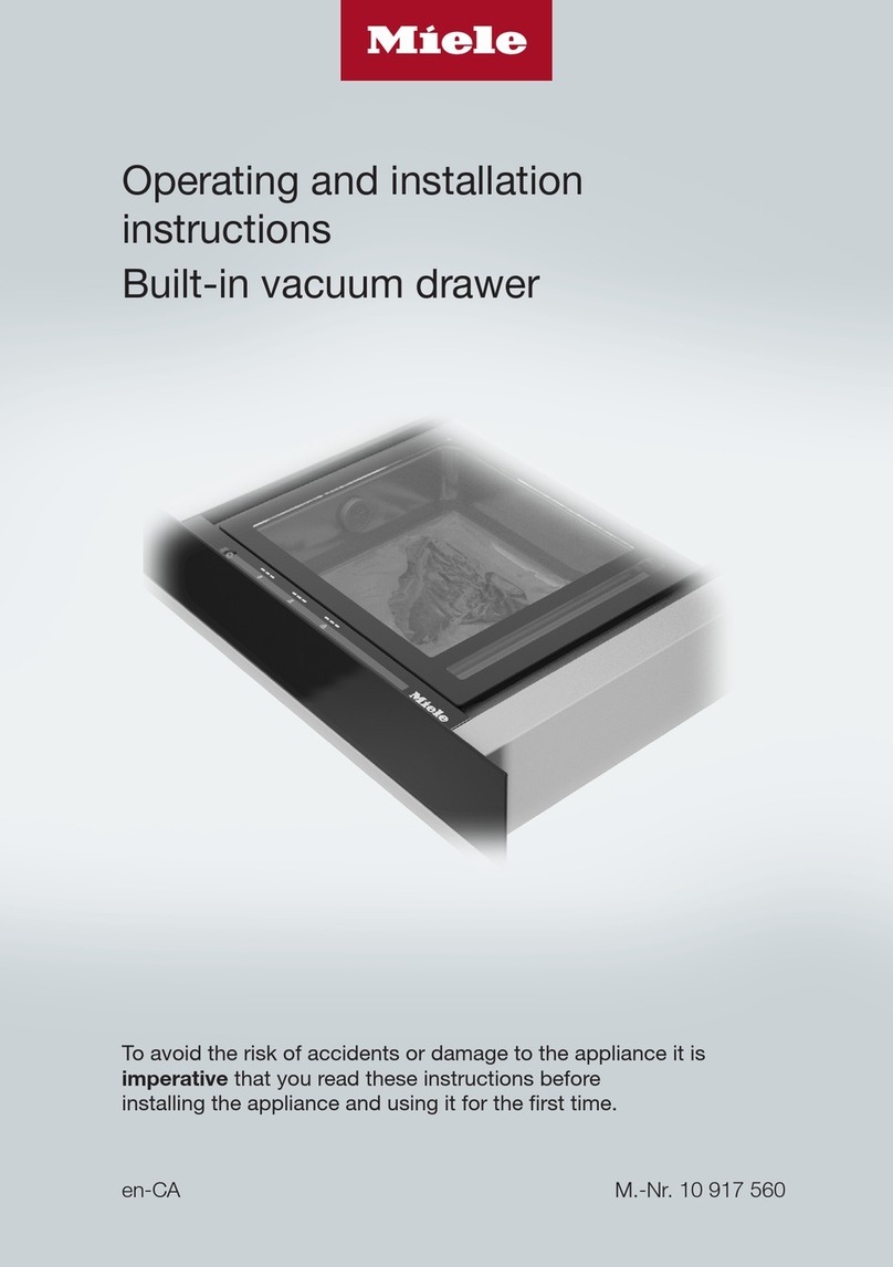 Miele EVS 6114 Operating and installation instructions