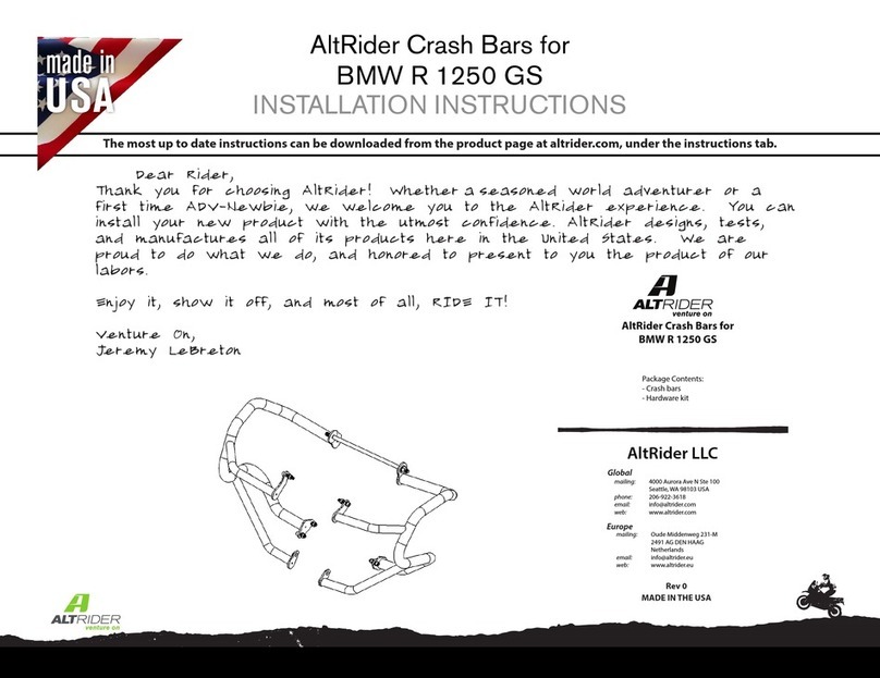 AltRider R118-P-1000 installation instructions