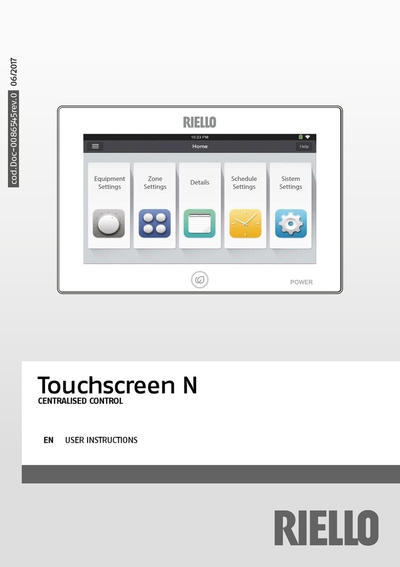 Riello Touchscreen N User manual