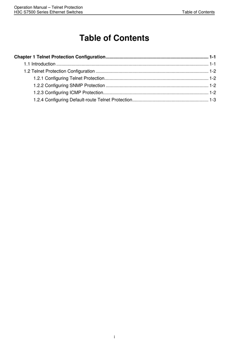 H3C S7500 Series Operation manual