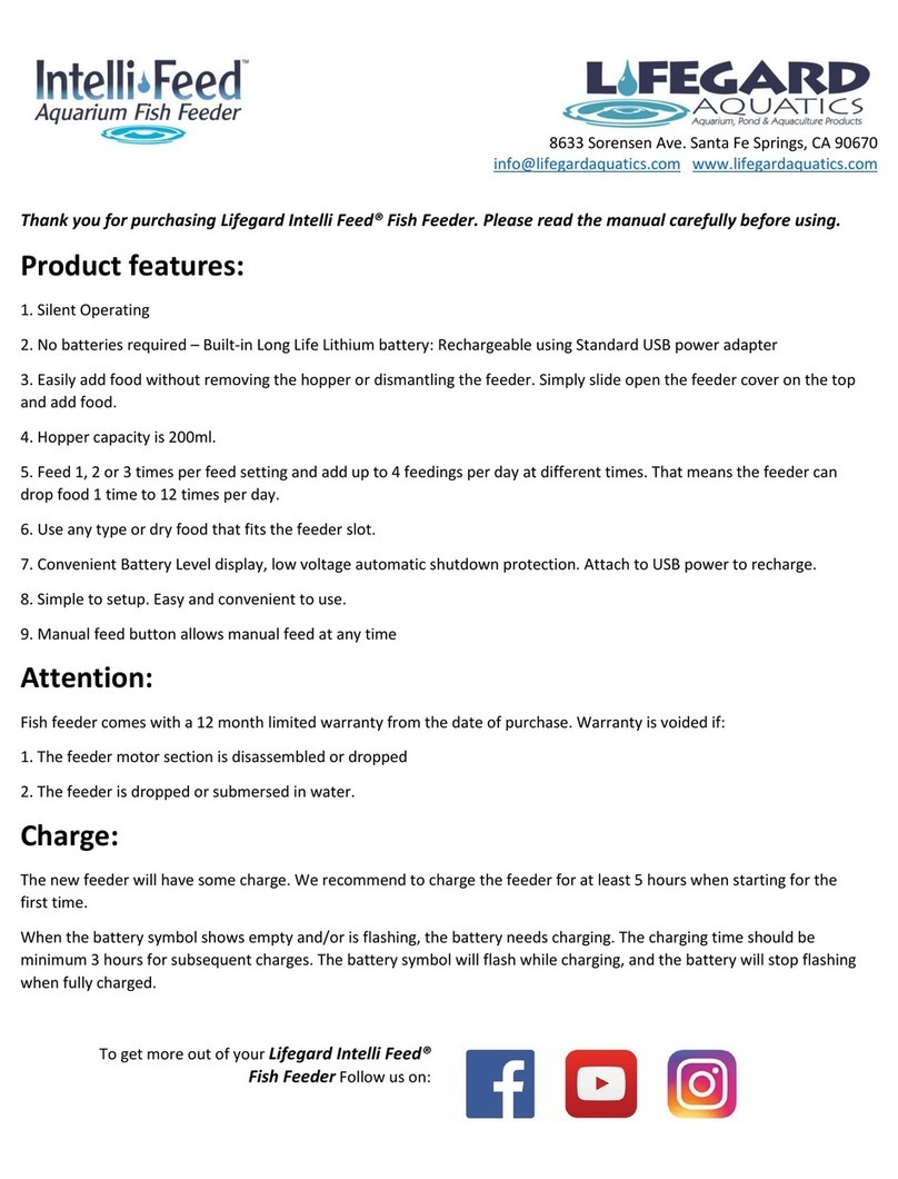 Lifeguard Aquatics Intelli Feed manual Lifeguard Aquatics Intelli Feed manual