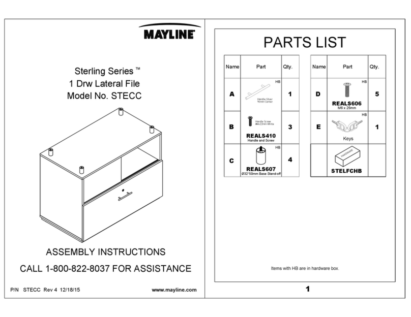 Mayline Sterling Series Assembly instructions