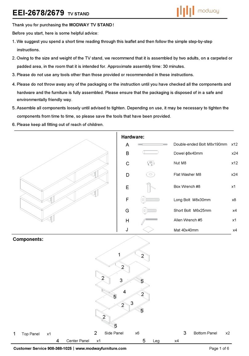 modway EEI-2678 Assembly instructions