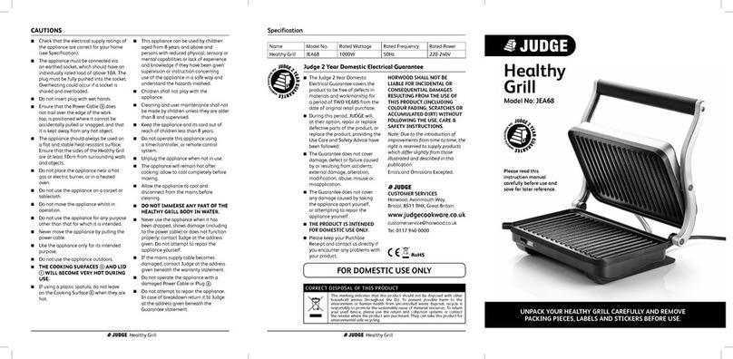 Judge JEA68 instruction manual