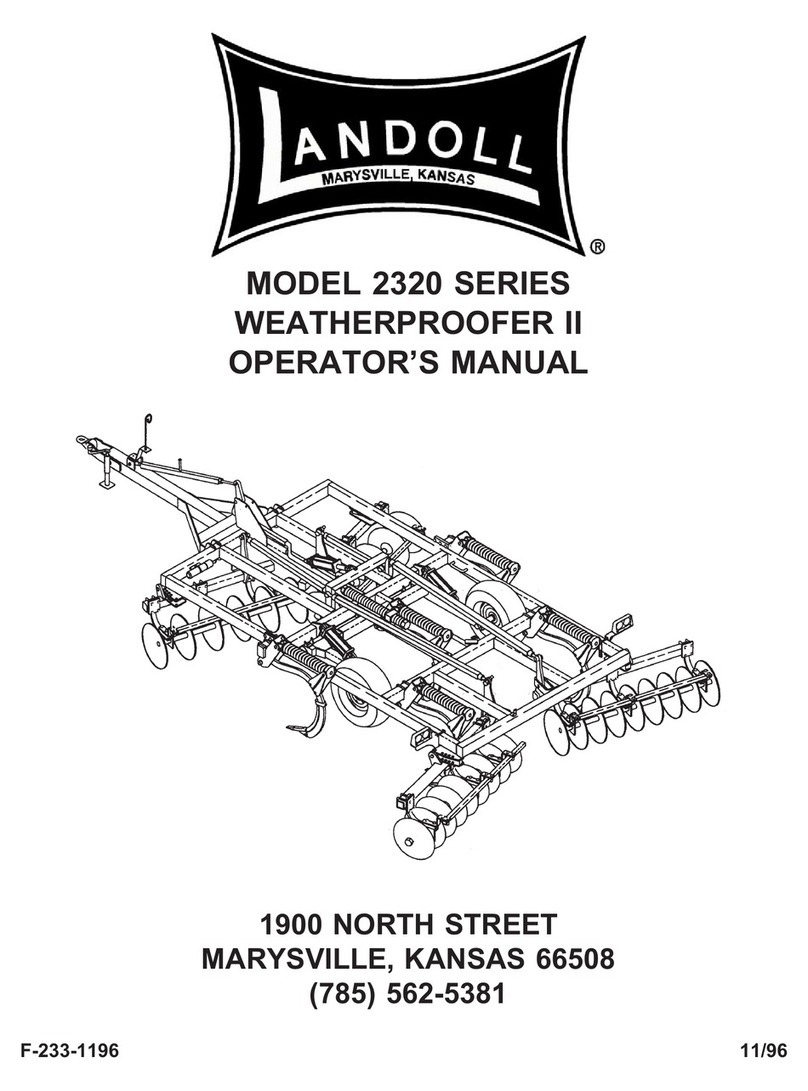Landoll WEATHERPROOFER II 2320 Series Operator's manual
