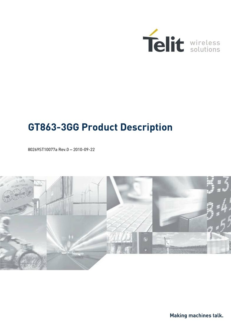 Telit Wireless Solutions GT863-3GG Technical specifications