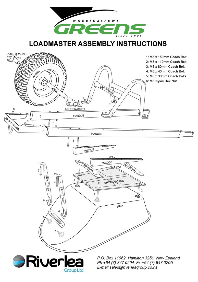 Riverlea GREENS LOADMASTER Assembly instructions Riverlea GREENS LOADMASTER Assembly instructions