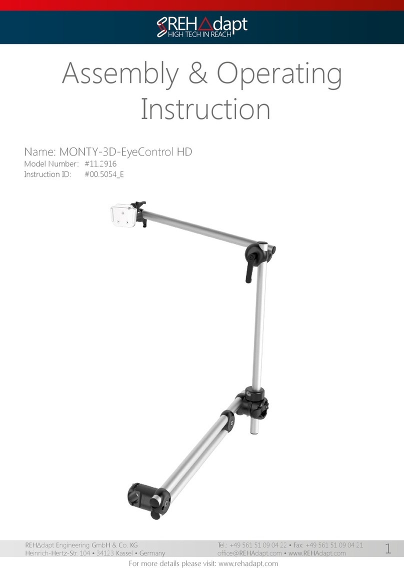 Rehadapt MONTY-3D-EyeControl HD User manual Rehadapt MONTY-3D-EyeControl HD User manual