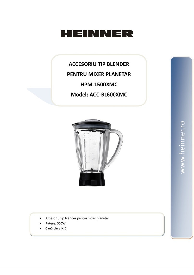 Heinner ACC-BL600XMC instruction manual
