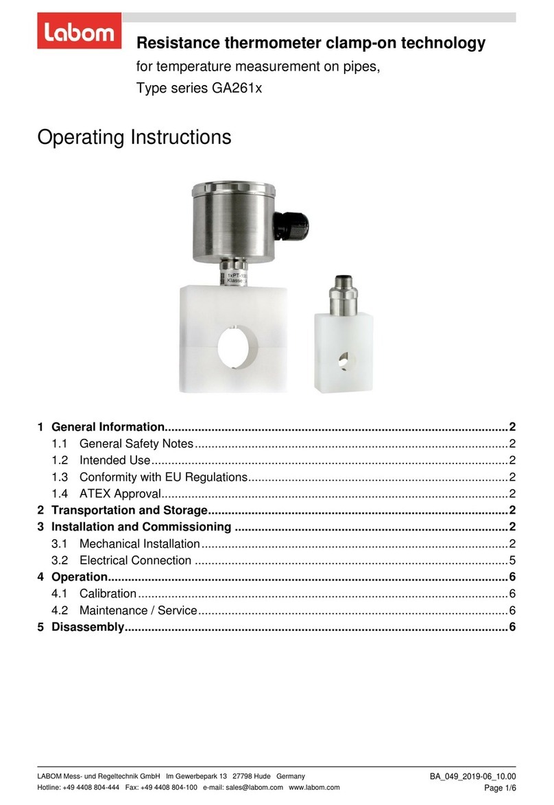 Labom GA261 Series operating instructions