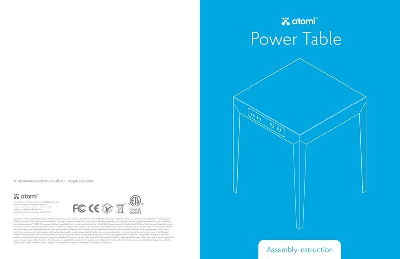 ATOMI Power Table Assembly instruction ATOMI Power Table Assembly instruction