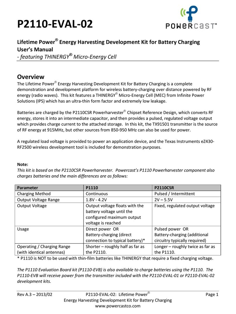 Powercast P2110-EVAL-02 user manual