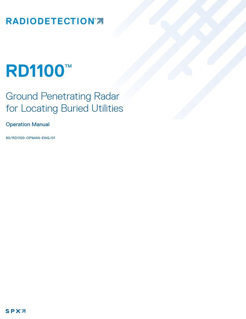 SPX Radiodetection RD1100 Operation manual