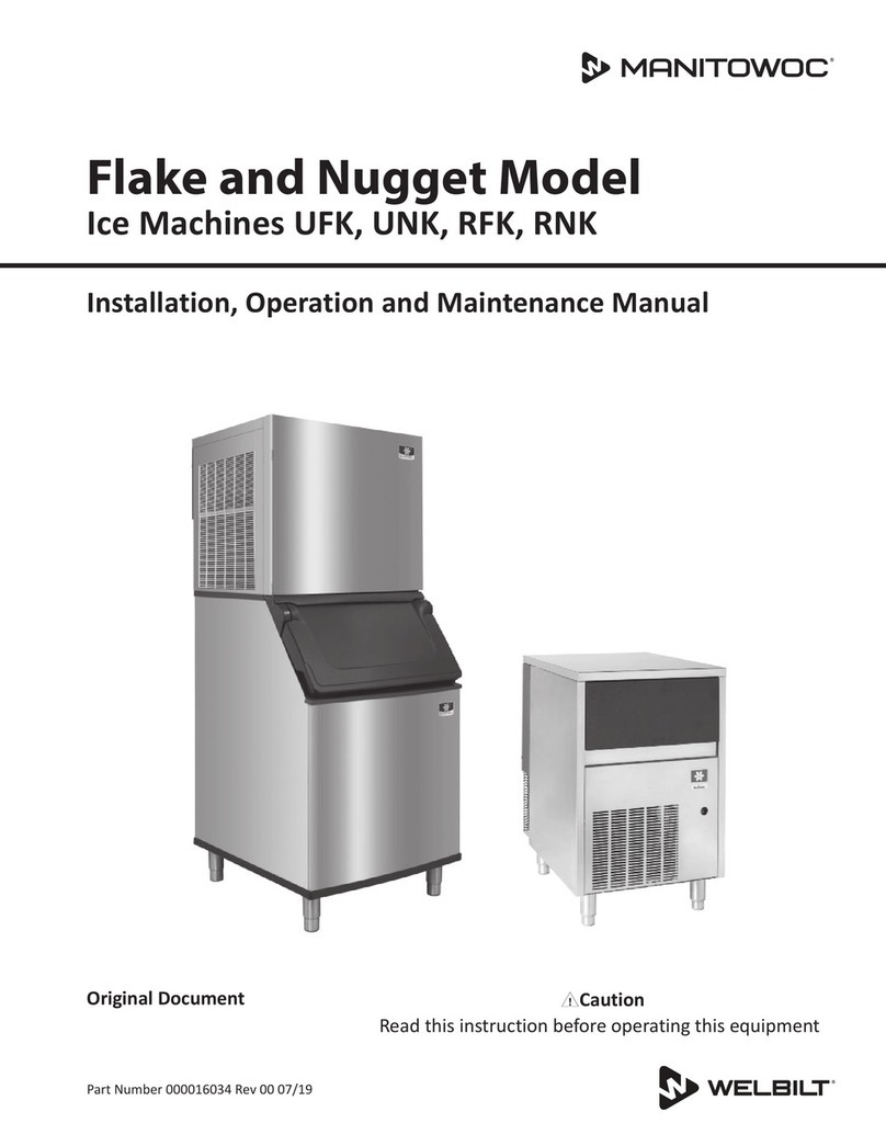Welbilt Manitowoc UFK Series User manual Welbilt Manitowoc UFK Series User manual