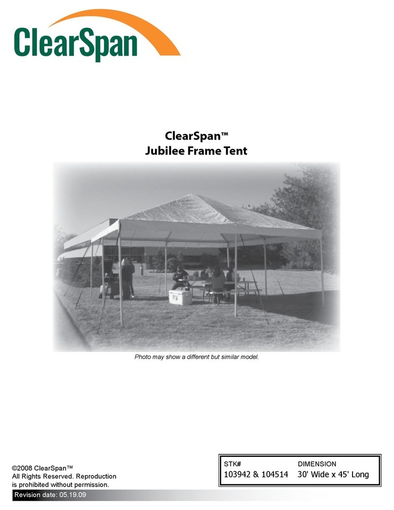 ClearSpan Jubilee Frame Tent Assembly instructions
