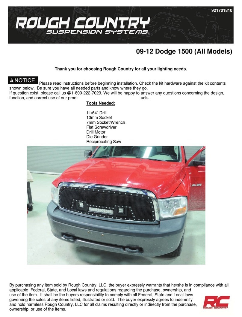 rough country HEC70186 installation instructions