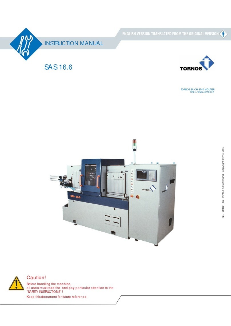 tornos SAS 16.6 User manual