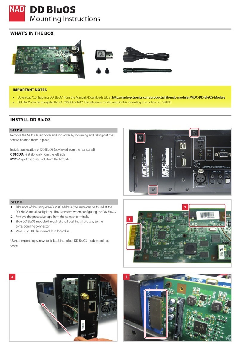 NAD DD BluOS User manual