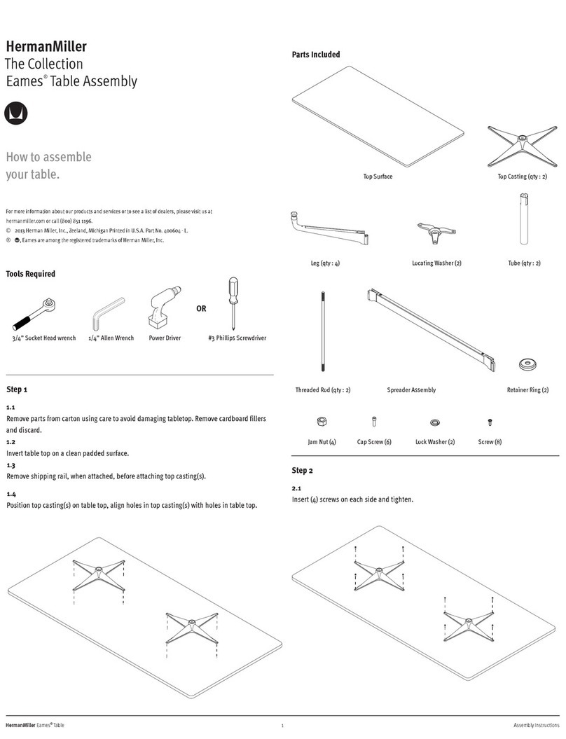 Herman Miller Eames User manual Herman Miller Eames User manual