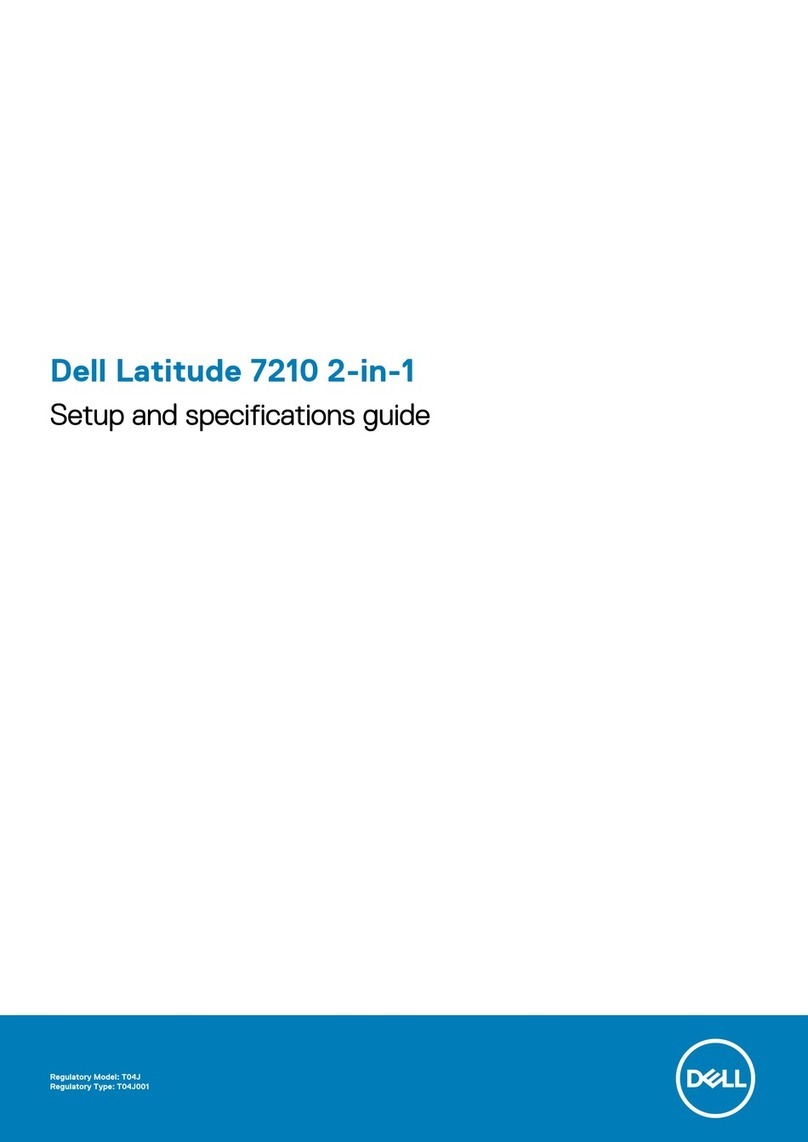 Dell Latitude 7210 Setup and specifications guide