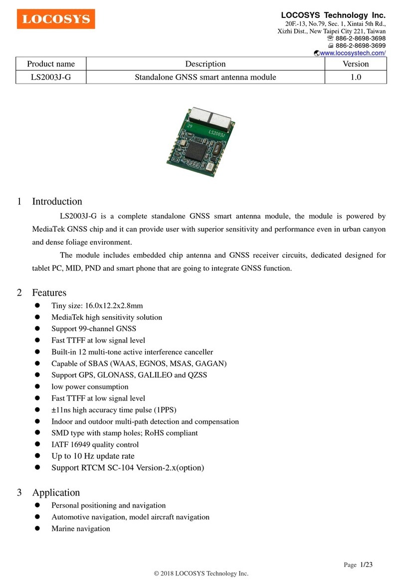 Locosys LS2003J-G manual