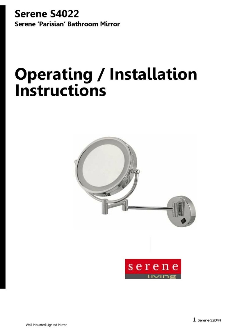 serene living Parisian S4022 Operating & installation instructions serene living Parisian S4022 Operating & installation instructions