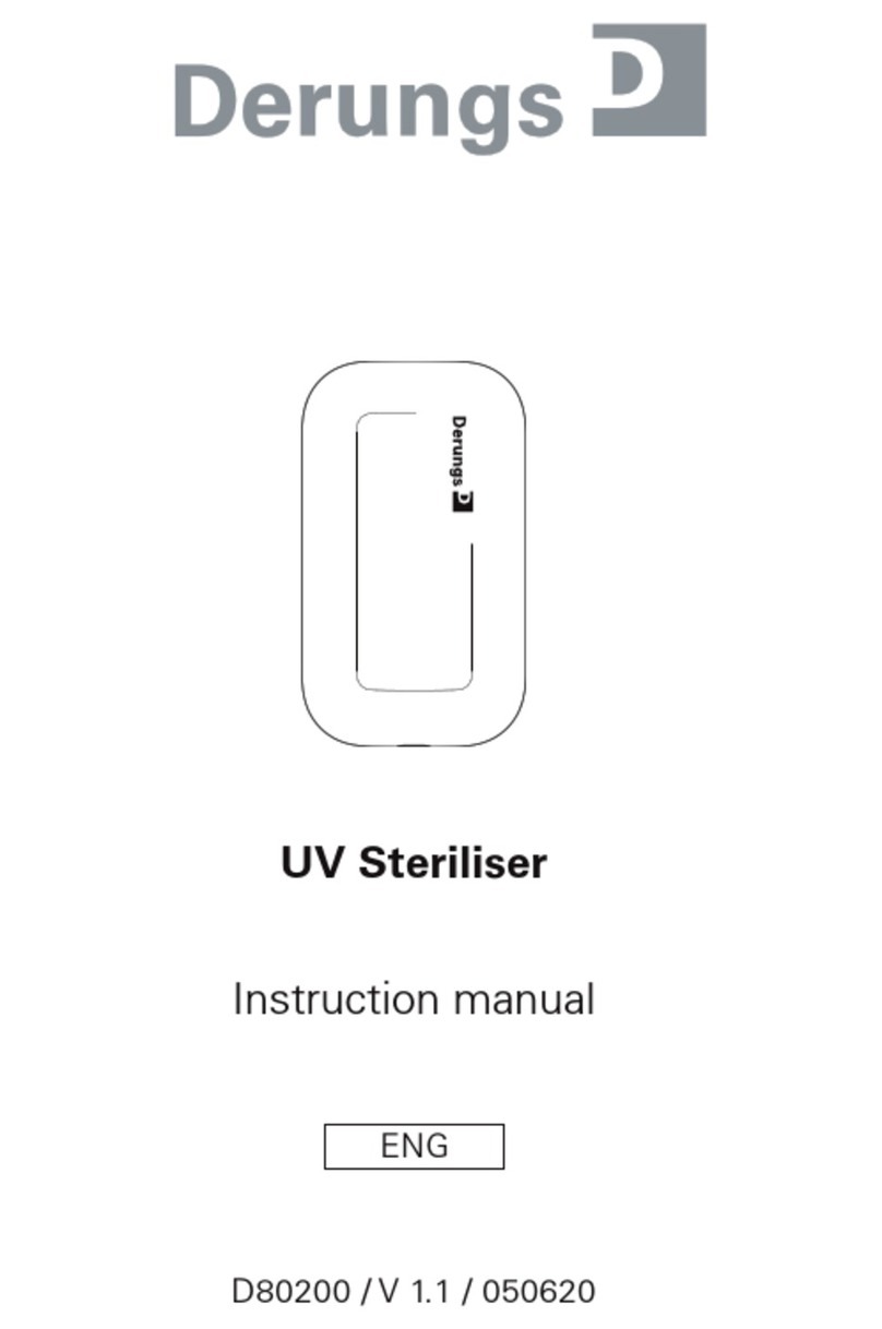 Derungs UV steriliser 001 instruction manual