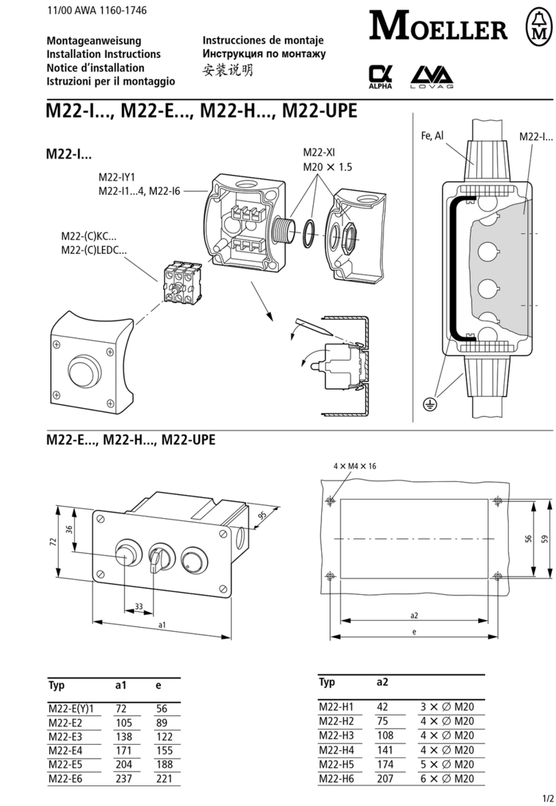 Moeller M22-I Series installation instructions