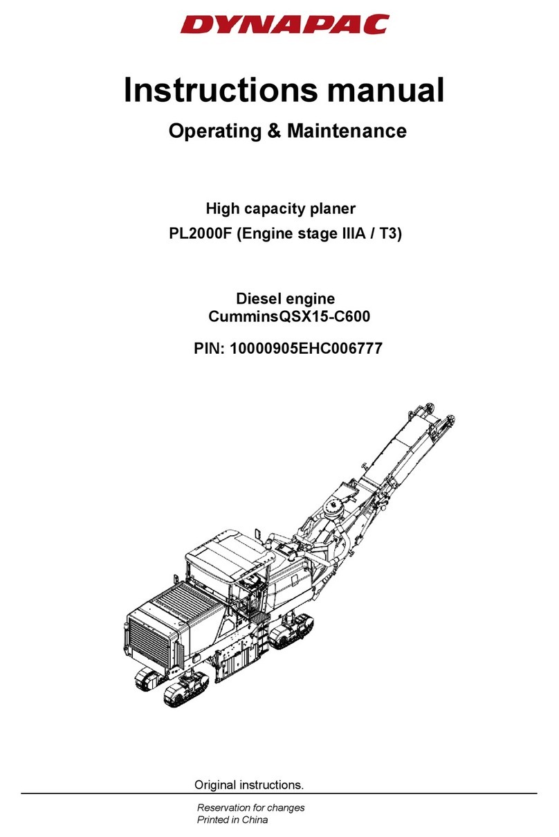 Dynapac PL2000F instruction manual